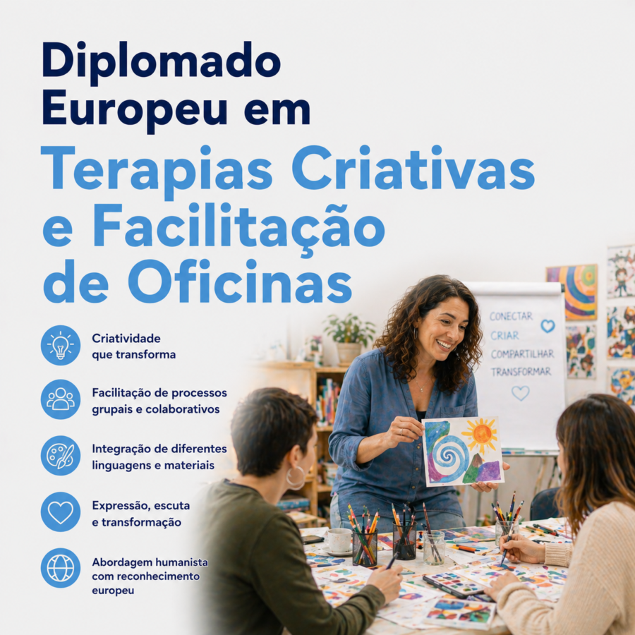 Diplomado Europeu em Terapias Criativas e Facilitação de Oficinas