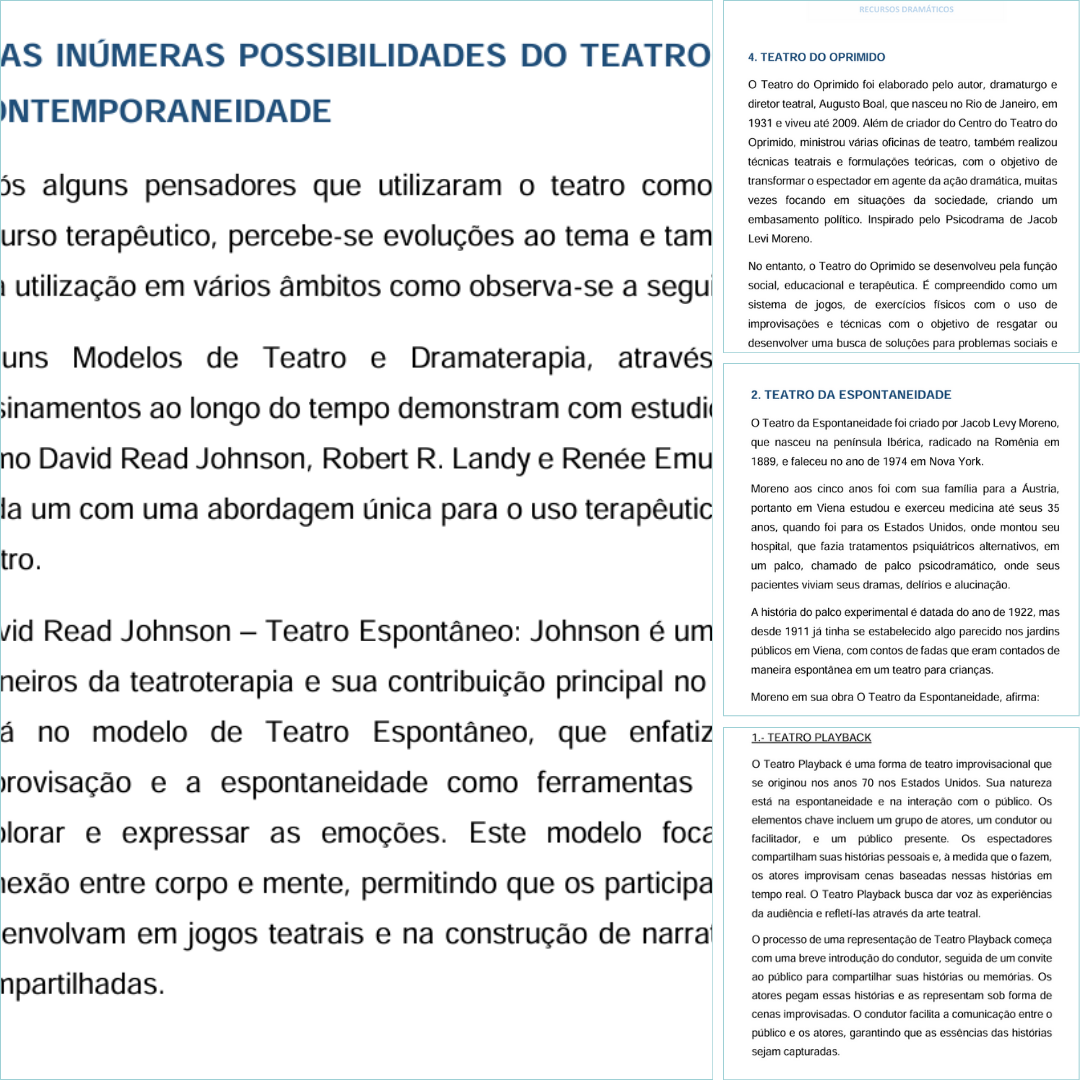 Teatro Terapêutico, Artes do Corpo e Jogos Dramáticos. Manual do Terapeuta Psicoexpressivo©(E-BOOK) (copia) - Imagen 4