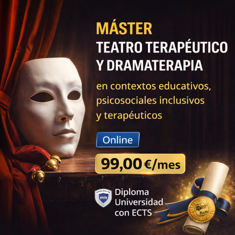 Máster de Formación Permanente Online en Teatroterapéutico y Dramaterapia